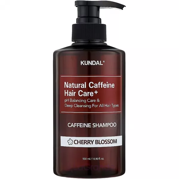 Kundal Natural Caffeine & Intensive Scalp Care Shampoo Cherry Blossom ����������� ������� ������ ��������� ����� � �������� �������� �����