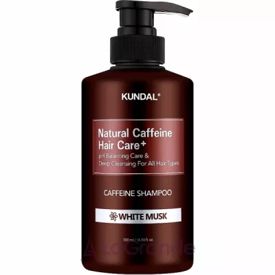 Kundal Natural Caffeine & Intensive Scalp Care Shampoo White Musk         