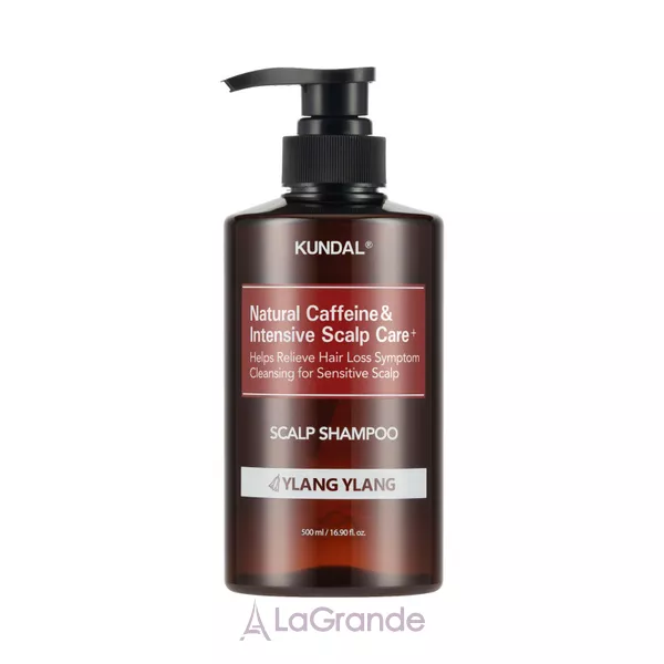Kundal Natural Caffeine & Intensive Scalp Care Shampoo Ylang-Ylang ������� ������ ��������� ����� � �������� 