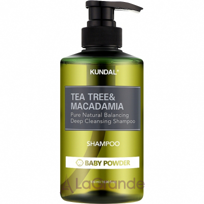 Kundal Tea Tree & Macadamia Deep Cleansing Shampoo Baby Powder        