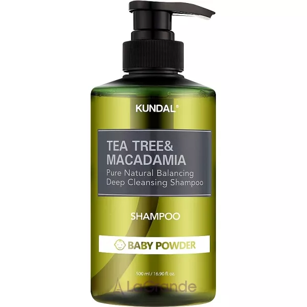Kundal Tea Tree & Macadamia Deep Cleansing Shampoo Baby Powder ����������� ������� ����� ���� � �������� ������ ��������