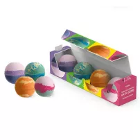 Kundal Bubble & Sparkling Bath Bomb Space Collection ����� �� 4 ���� ��� �����