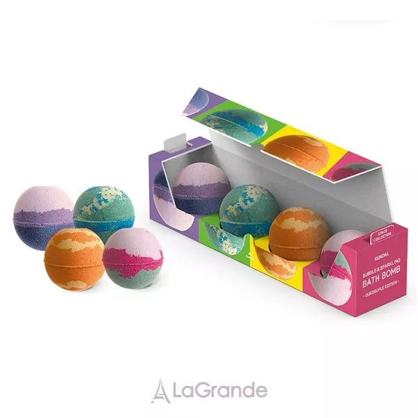 Kundal Bubble & Sparkling Bath Bomb Space Collection ����� �� 4 ���� ��� �����