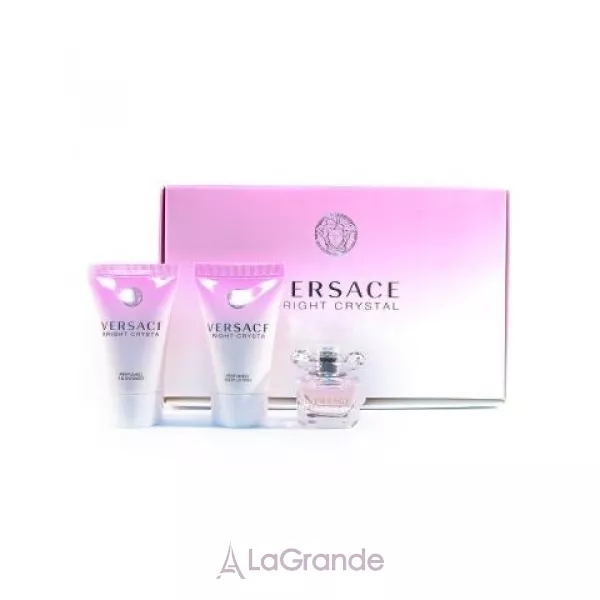 Versace Bright Crystal ���� (�������� ���� 5 �� + ������� ��� ��� 25 �� + ���� ��� ���� 25 ��)