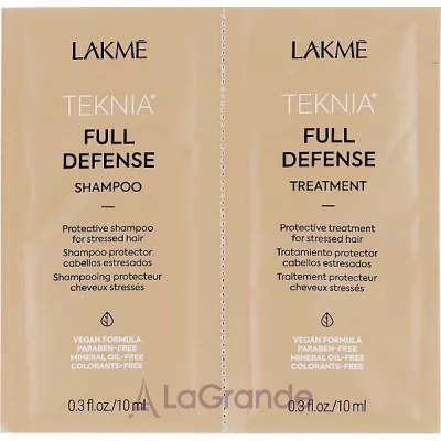 Lakme Teknia Full Defense Sachet Duo  (     10  +      10 )