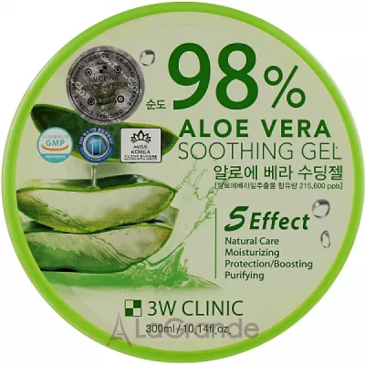 3W Clinic Aloe Vera Soothing Gel    98%