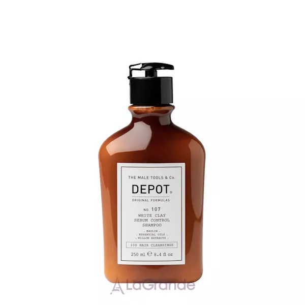 Depot 107 White Clay Sebum Control Shampoo ������������� ������� ��� ����� ������ ��������