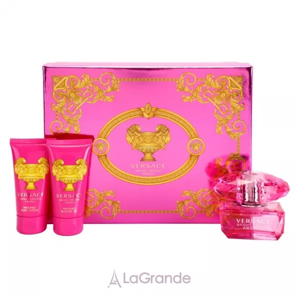 Versace Bright Crystal Absolu ����� (��������������� ���� 50 �� + ������ ��� ���� 50 �� + ���� ��� ���� 50 ��)