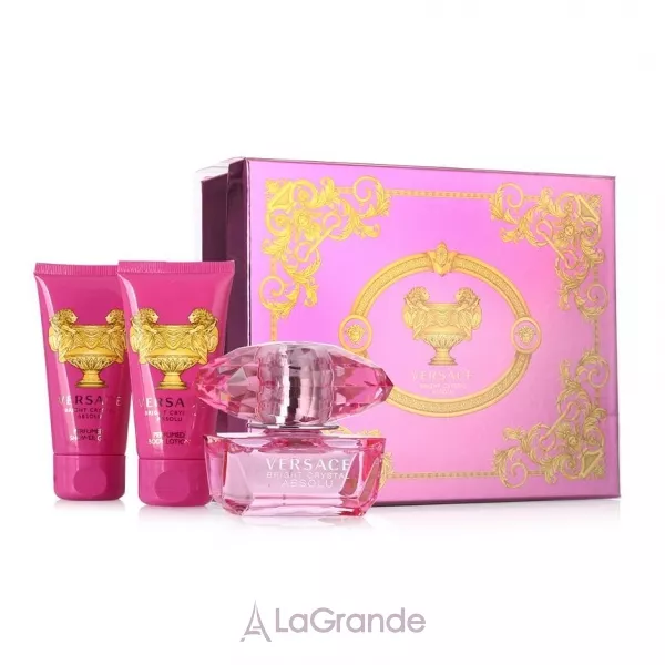 Versace Bright Crystal Absolu ����� (��������������� ���� 50 �� + ������ ��� ���� 50 �� + ���� ��� ���� 50 ��)