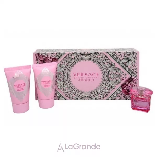 Versace Bright Crystal Absolu ����� (��������������� ���� 5 �� + ������ ��� ���� 25 �� + ���� ��� ���� 25 ��)