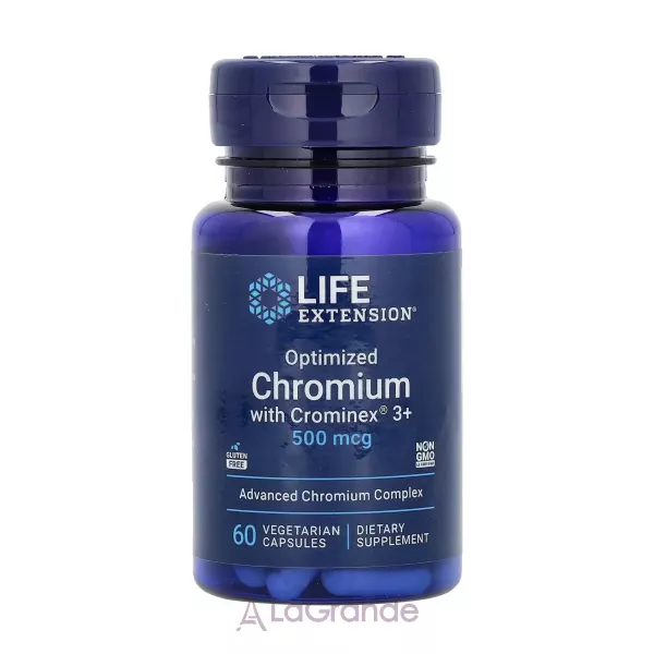 Life Extension Optimized Chromium with Crominex 3+ 500 mcg ����������� ������� 