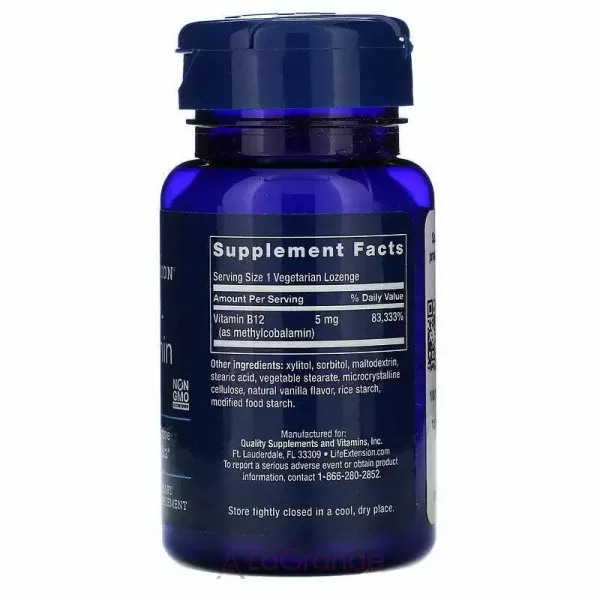 Life Extension Methylcobalamin �12 5 mg ����������� ������� 