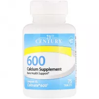 21st Century Calcium Supplement ����������� ������� "�������", 600 ��