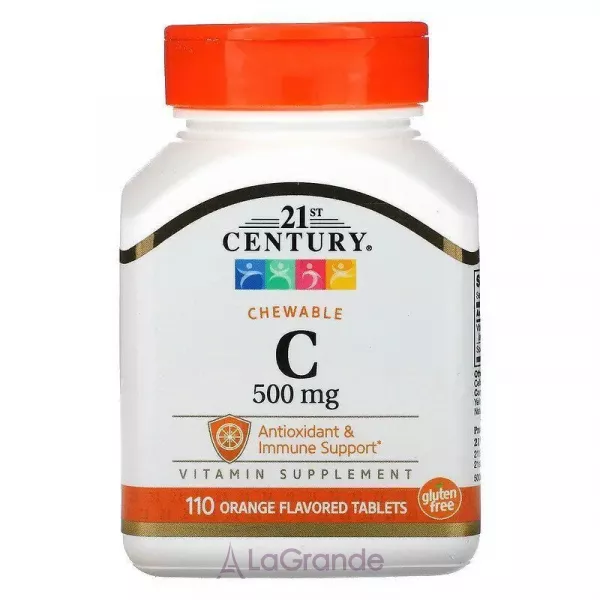 21st Century Chewable Vitamin C 500 mg ����������� ������� 