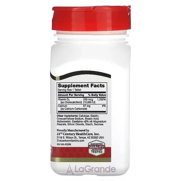 21st Century Vitamin D3 10000 IU ĳ������ ������� 