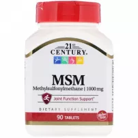 21st Century MSM 1000 mg ����������� ������� "������������������� ���", 1000 ��