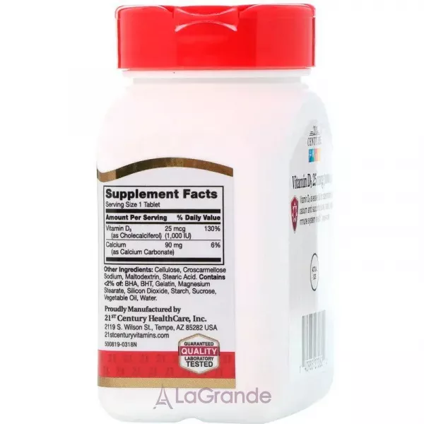 21st Century Vitamin D3 1000 IU ĳ������ ������� 
