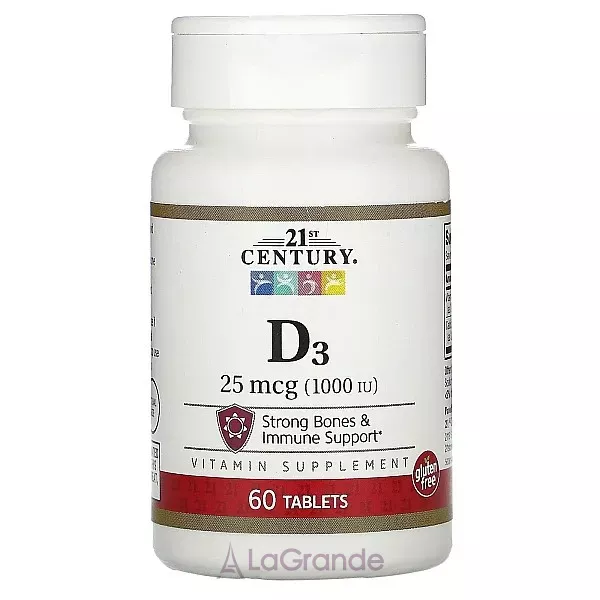 21st Century Vitamin D3 1000 IU ĳ������ ������� 
