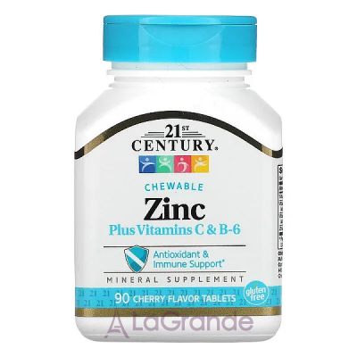 21st Century Zinc Chewable + Vitamin C & B-6   