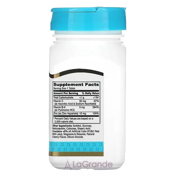 21st Century Zinc Chewable + Vitamin C & B-6 ����������� ������� 