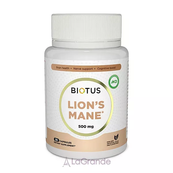 Biotus Lion's Mane 500 mg ĳ������ ������� 