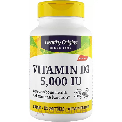 Healthy Origins Vitamin D3 in MCT Oil 5000 IU   