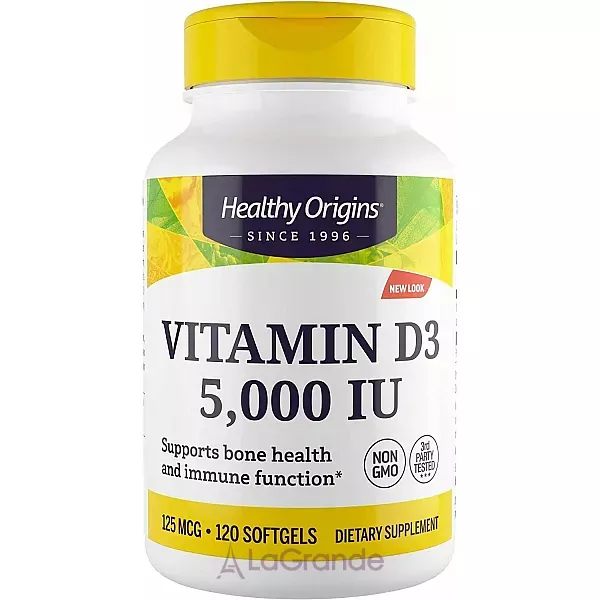 Healthy Origins Vitamin D3 in MCT Oil 5000 IU ĳ������ ������� 