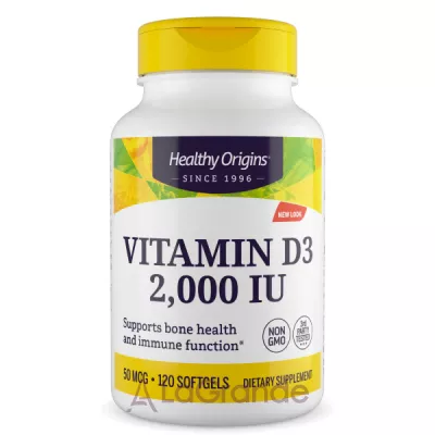 Healthy Origins Vitamin D3 in MCT Oil 2000 IU ĳ  