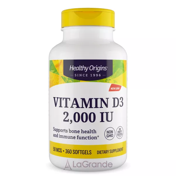 Healthy Origins Vitamin D3 in MCT Oil 2000 IU ����������� ������� 