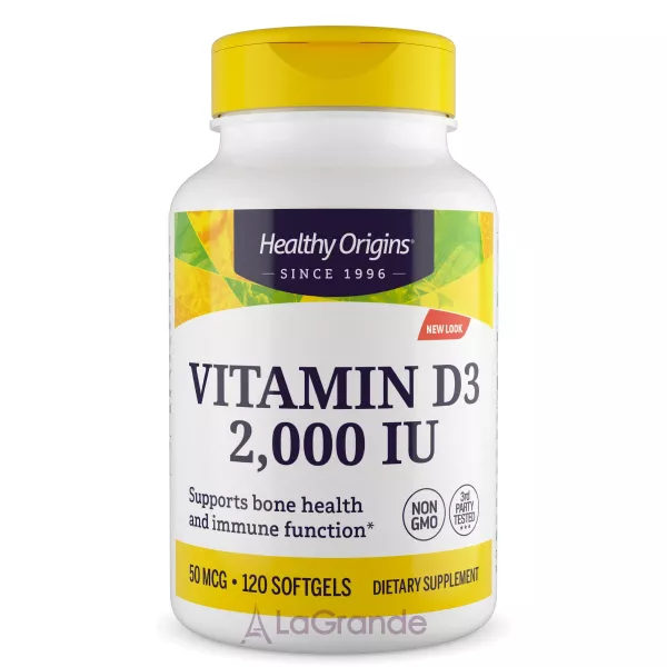 Healthy Origins Vitamin D3 in MCT Oil 2000 IU ����������� ������� 