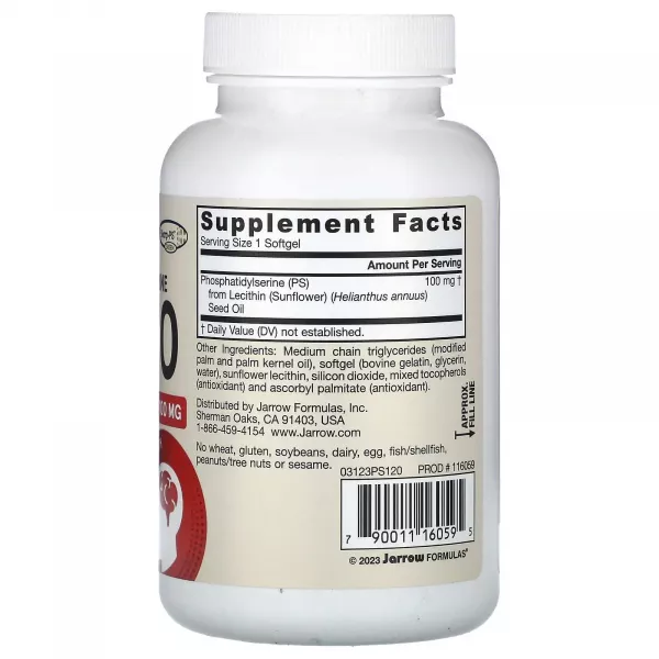 Jarrow Formulas PS 100 Phosphatidylserine 100 mg ĳ������ ������� 