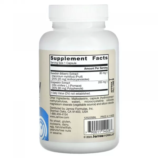 Jarrow Formulas Vegan Bilberry + Grapeskin Polyphenols �������� ��� ���� 