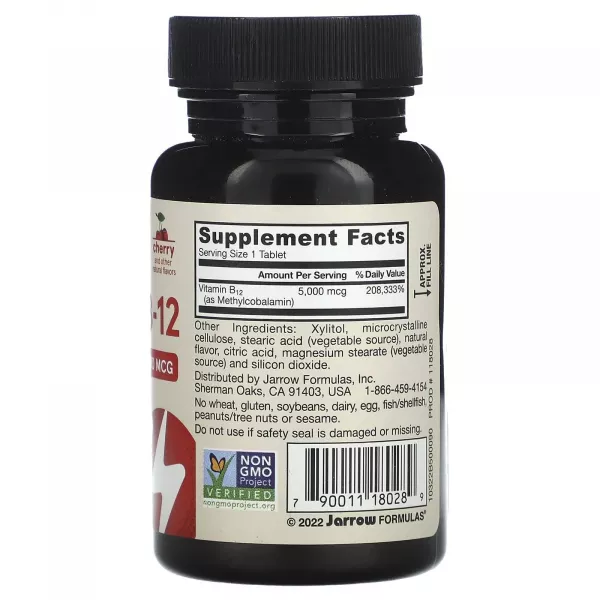 Jarrow Formulas Methyl B-12 Maximum Strength 5000 mcg ĳ������ ������� 