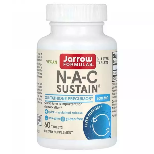 Jarrow Formulas N-A-C Sustain 600 mg ĳ������ ������� ��� �������� ������� �� ������ 