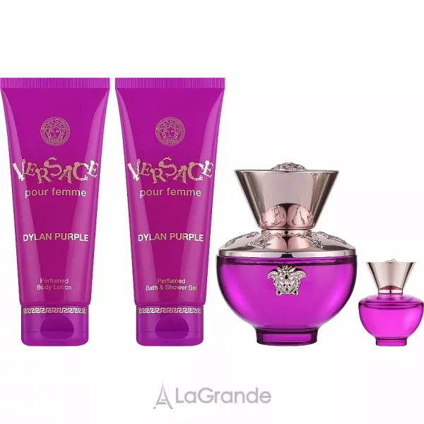 Versace Pour Femme Dylan Purple ���� (����������� ���� 100 �� + ���� ��� ���� 100 �� + ������� ��� ��� 100 �� + ����������� ���� 5 ��)