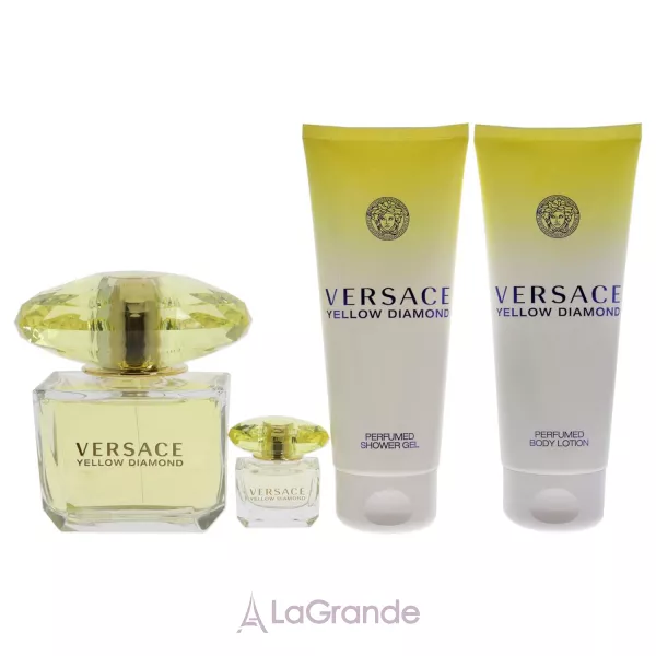 Versace Yellow Diamond ����� (�������� ���� 90 �� + ������� ��� ��� 100 �� + ���� ��� ���� 100 �� + �������� ���� 5 ��)