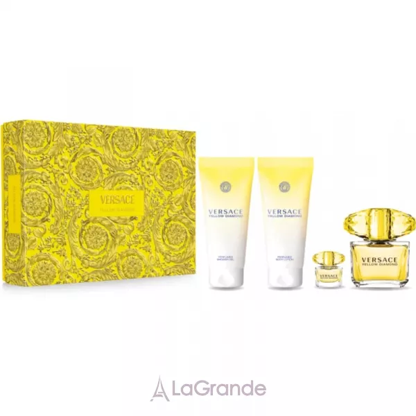 Versace Yellow Diamond ����� (�������� ���� 90 �� + ������� ��� ��� 100 �� + ���� ��� ���� 100 �� + �������� ���� 5 ��)