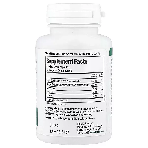 Kyolic Aged Garlic Extract Candida Cleanse & Digestion ����������� ������� 