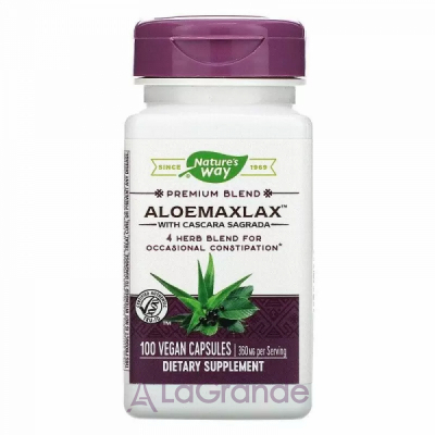 Nature's Way AloeMaxLax with Cascara Sagrada 360 mg ĳ  