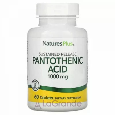 NaturesPlus Pantothenic Acid   