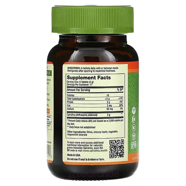 Nutrex Hawaii Pure Hawaiian Spirulina 3 g ����������� ������� 