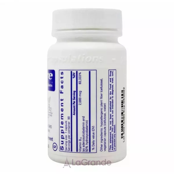 Pure Encapsulations Adenosyl/Hydroxy B12 ĳ������ ������� �³���� B12 � ���� ����������������� � ����������������, 2000 ���