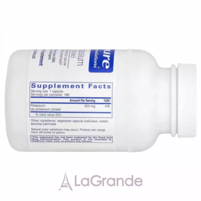 Pure Encapsulations Potassium (citrate)   