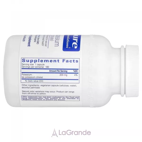 Pure Encapsulations Potassium (citrate) ĳ������ ������� 