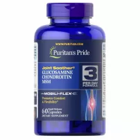 Puritan's Pride Double Strength Glucosamine, Chondroitin & MSM Joint Soother Capsules ����������� ������� ��� ������, ������ � �������� "����������, ���������� � ���", ������� ����