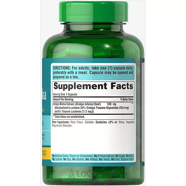 Puritan's Pride Ginkgo Biloba 120 mg ����������� ������� 