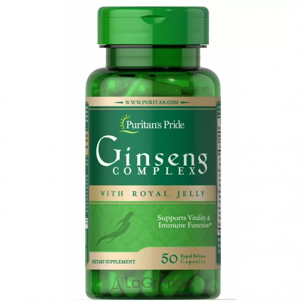 Puritan's Pride Ginseng Complex with Royal Jelly 1000 mg ĳ������ ������� 