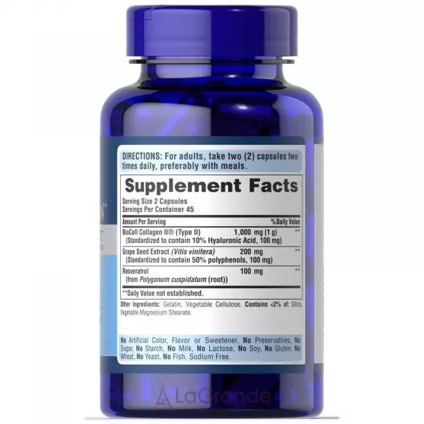 Puritan's Pride Ultra Woman Collagen Support 1000 mg with Hyaluronic Acid ����������� ������� ��� ��������� ��������� � ������������ ��������