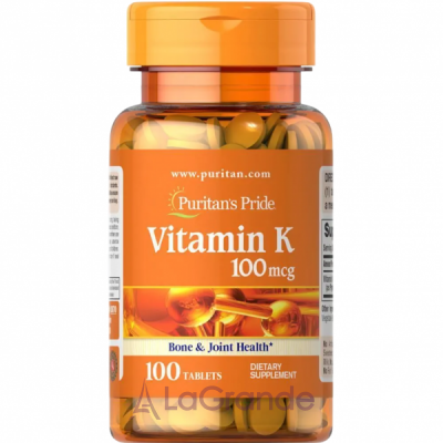 Puritan's Pride Vitamin K 100 mcg ĳ  