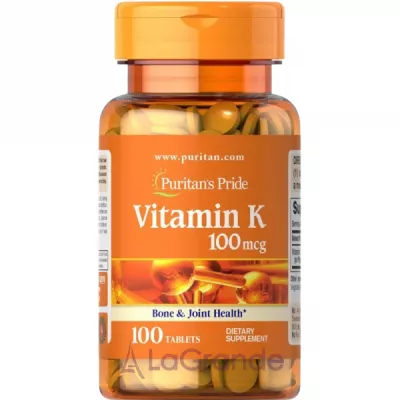 Puritan's Pride Vitamin K 100 mcg ĳ  